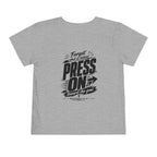 Toddler "PRESS ON" Philippians 3:13–14 Tee — Faith-Based Kids Shirt
