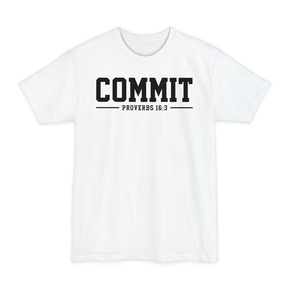 Tall body "Commit" Proverbs 16:3  (100% cotton)