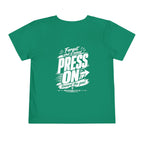 Toddler "PRESS ON" Philippians 3:13–14 Tee — Faith-Based Kids Shirt
