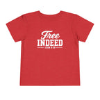Toddler "Free Indeed"  John 8:36 Tee — Faith-Based Kids Shirt -Final