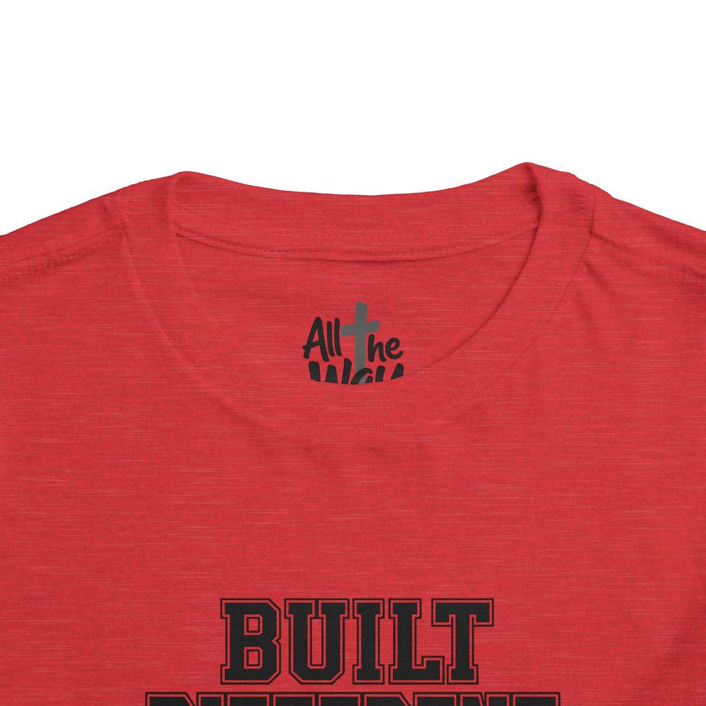 Toddler "Built Different"  Psalm 139:14 Tee — Faith-Based Kids Shirt