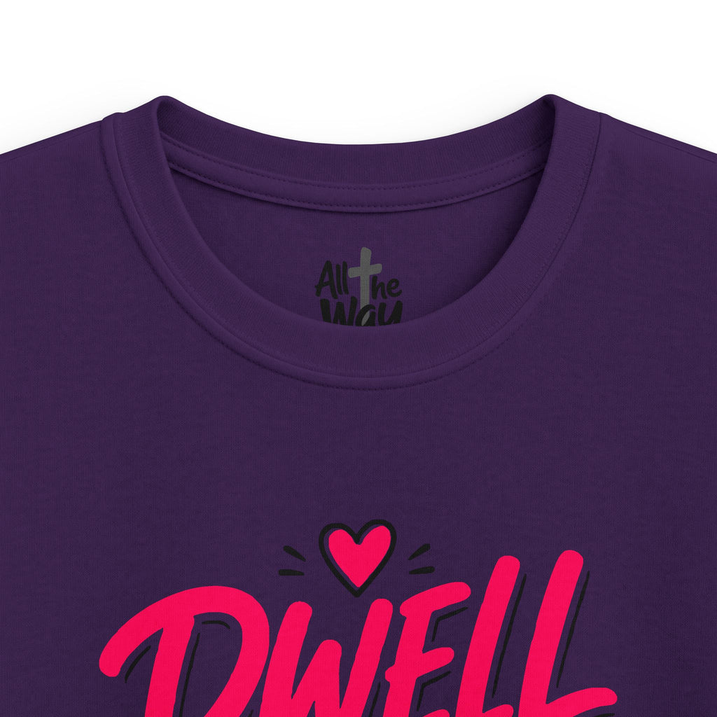Girls 'Dwell' Psalm 91:1 Tshirt- Bella (Front and Back)