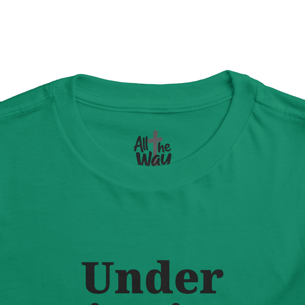 Toddler "Under His Wings" Psalm 91:4 Tee — Faith-Based Kids Shirt (Bella Canvas)