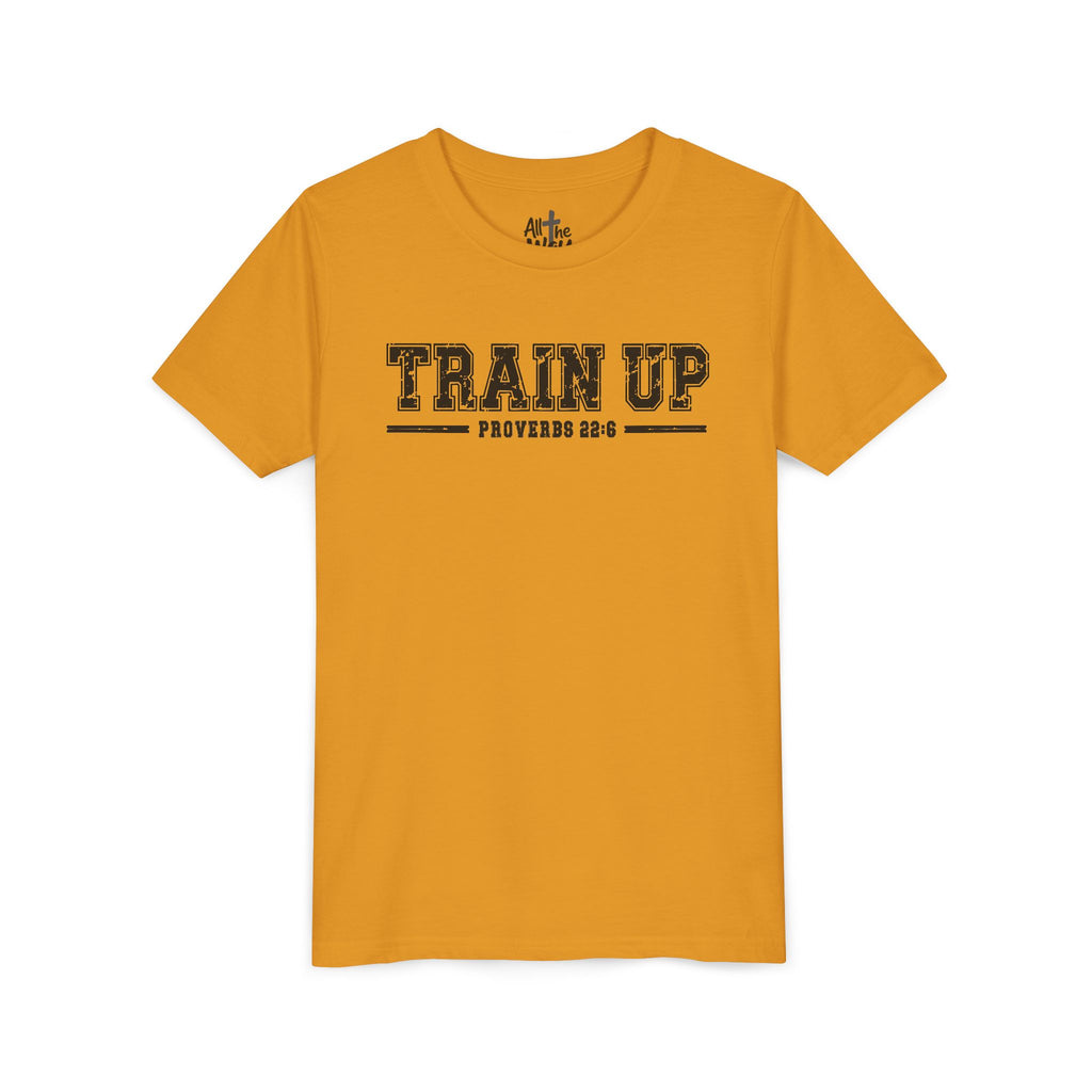 Youth Tee — "Train Up" Proverbs 22:6 Faith T‑Shirt (Bella Canva 3001Y)