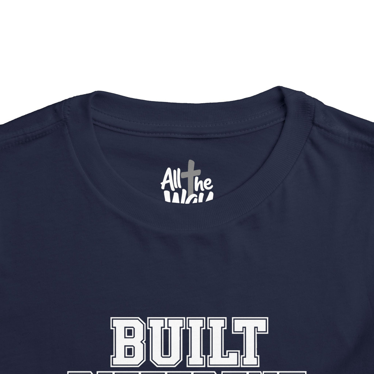Toddler "Built Different"  Psalm 139:14 Tee — Faith-Based Kids Shirt