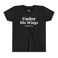 Youth Tee — "Under His Wings" Psalm 91:4 Faith T‑Shirt (Bella Canva 3001Y)