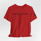 "Heaven is Waiting" Philippians 3:20 Faith Shirt  (Bella+Canvas 3001)