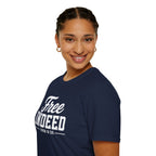 "Free Indeed" John 8:36 T-Shirt — Christian Faith Tee (Gildan 64000)