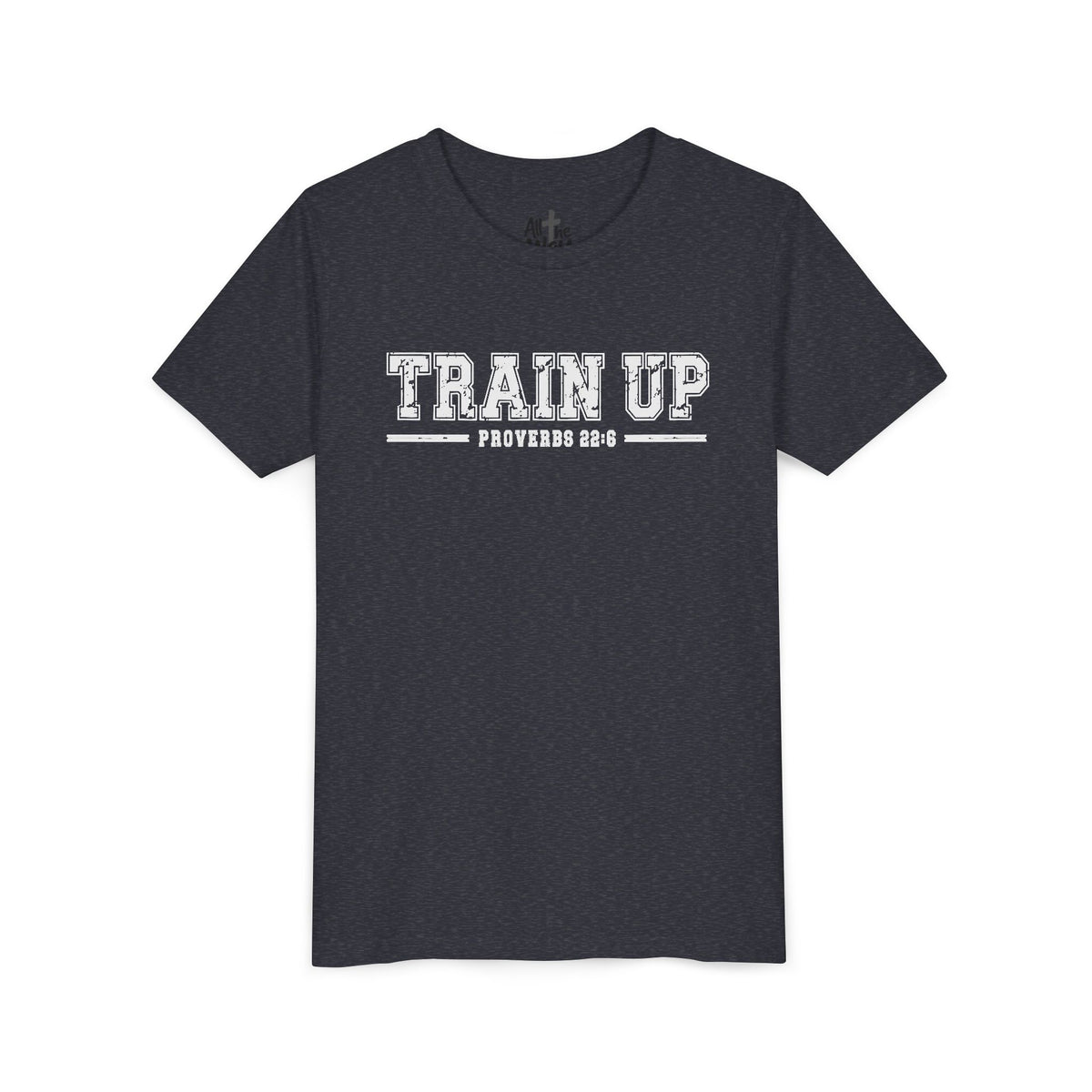 Youth Tee — "Train Up" Proverbs 22:6 Faith T‑Shirt (Bella Canva 3001Y)