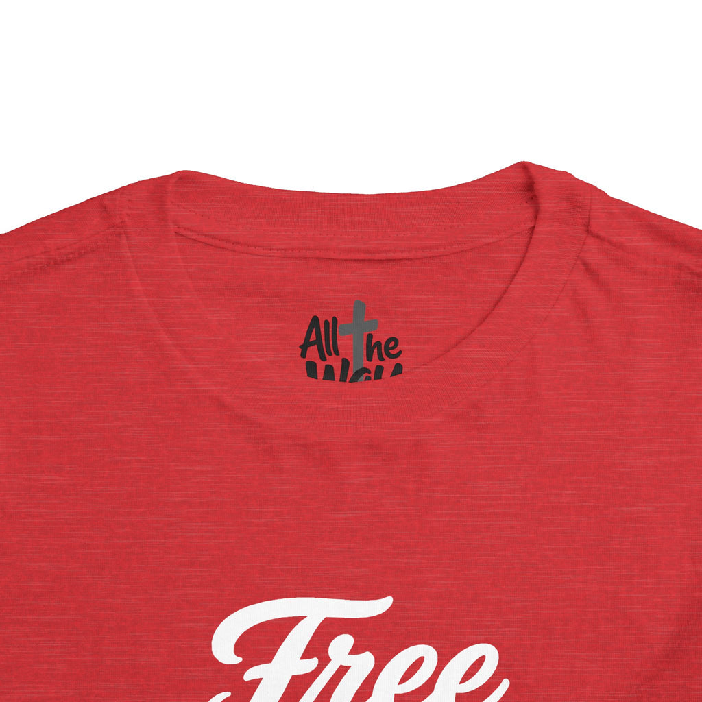 Toddler "Free Indeed"  John 8:36 Tee — Faith-Based Kids Shirt -Final