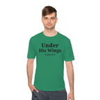 Moisture Wicking Tee "Under his Wings" Psalm 91:4 (Sport tek)