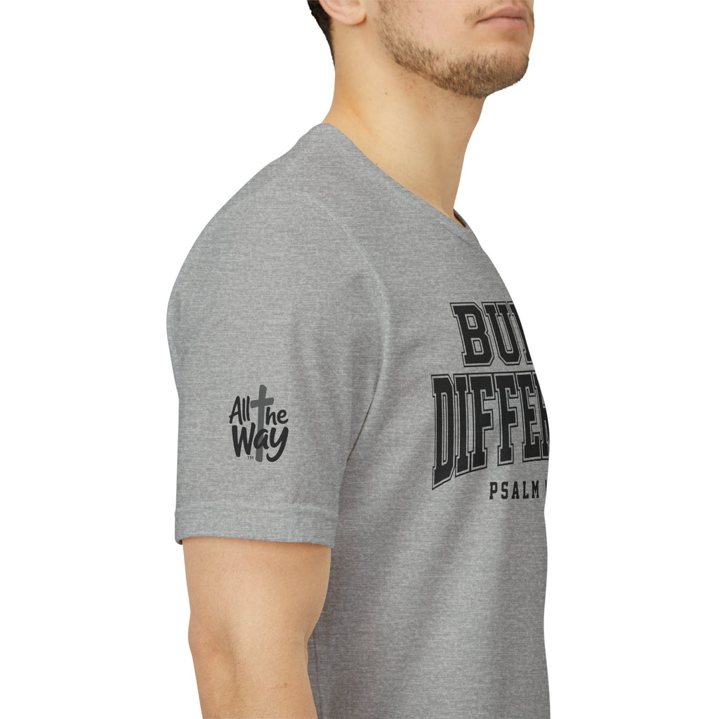 "Built Different" Psalm 139:14 Tee — Christian Faith Inspirational T-Shirt (Bella+Canvas 3001)