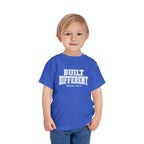 Toddler "Built Different"  Psalm 139:14 Tee — Faith-Based Kids Shirt