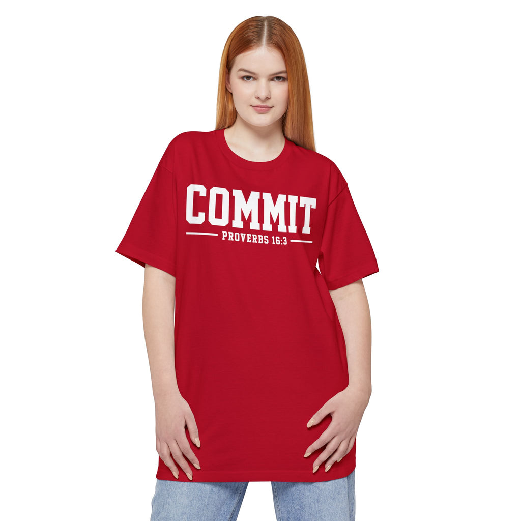 Tall body "Commit" Proverbs 16:3  (100% cotton)
