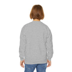 Youth Crewneck Sweatshirt — "All The Way" Inspirational Bible Verse (Matthew 10:38-39)
