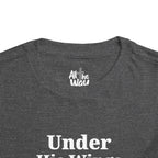 Toddler "Under His Wings" Psalm 91:4 Tee — Faith-Based Kids Shirt (Bella Canvas)
