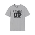 "Armor Up" Ephesians 6:11 T-Shirt — Christian Faith Tee (Gildan 64000)