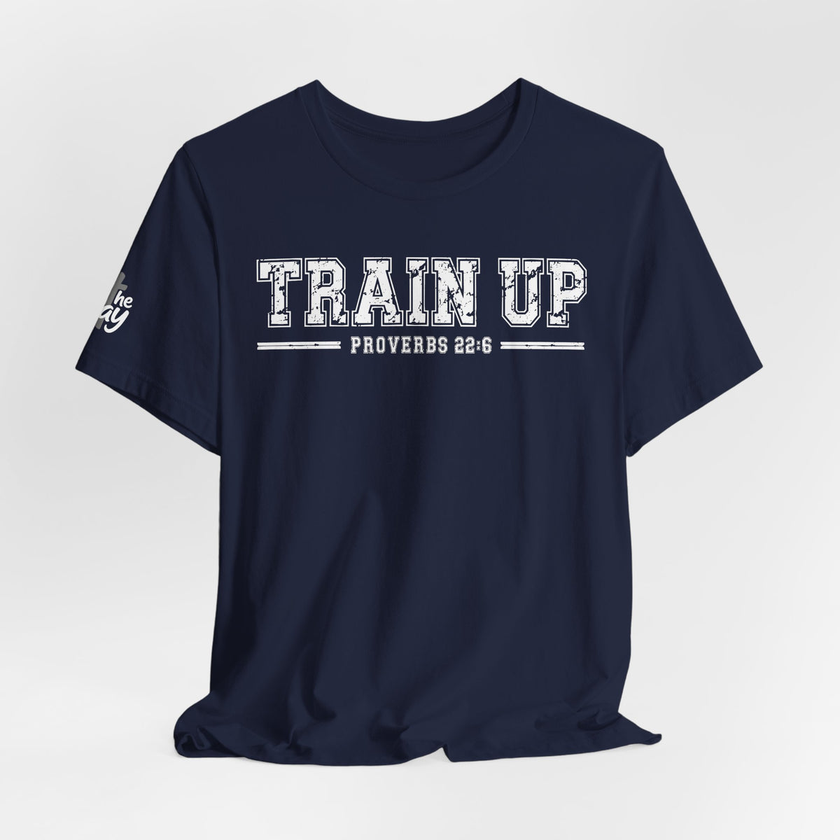"Train Up" Proverbs 22:6 Tee — Christian Faith Inspirational T-Shirt (Bella+Canvas 3001)