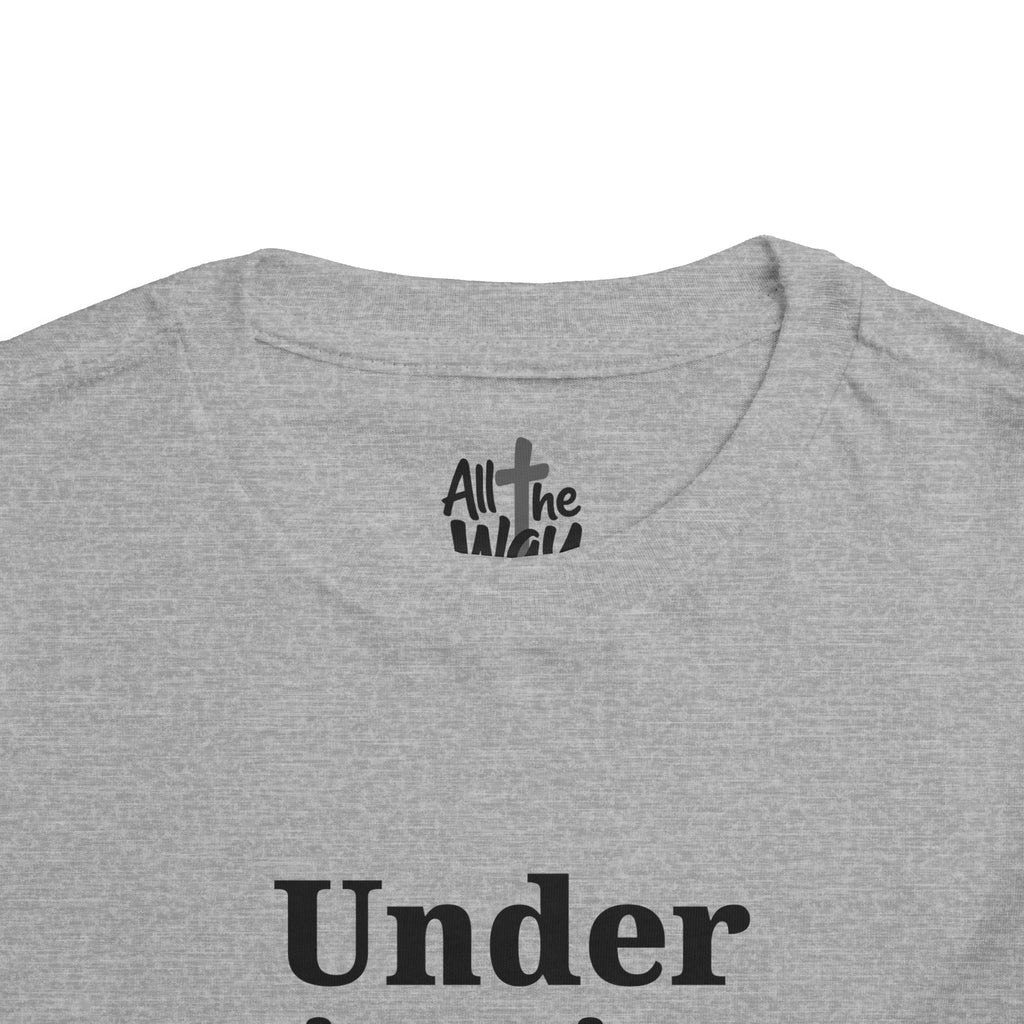 Toddler "Under His Wings" Psalm 91:4 Tee — Faith-Based Kids Shirt (Bella Canvas)