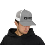 Snapback Trucker Cap — "COMMIT" Proverbs 16:3 Embroidered Christian Hat