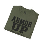 "Armor Up" Ephesians 6:11 T-Shirt — Christian Faith Tee (Gildan 64000)