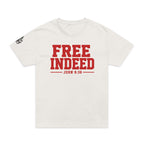 Oversized "Free Indeed" John 8:36 T-Shirt — Inspirational Christian  Tee (Bella+Canvas 4810)
