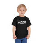 Toddler "Commit" Proverbs 16:3 Tee — Faith-Based Kids Shirt