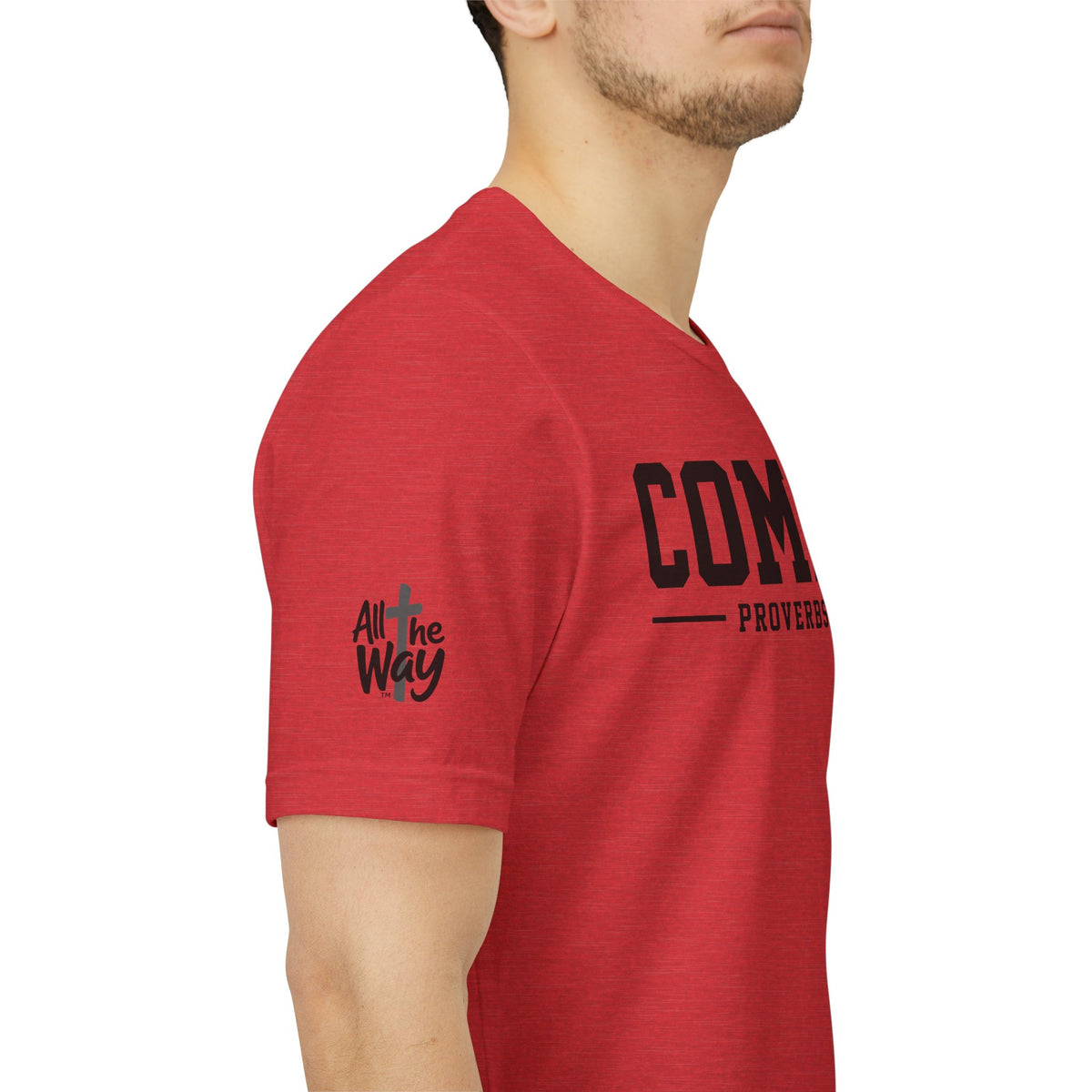 Commit Proverbs 16:3 Tee — Christian Faith Inspirational T-Shirt (Bella+Canvas 3001)