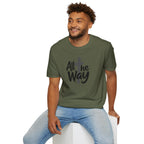 All The Way Cross logo T‑Shirt — Faith-Inspired Christian Graphic Tee (Gildan 64000)