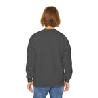 Youth Crewneck Sweatshirt — "All The Way" Inspirational Bible Verse (Matthew 10:38-39)