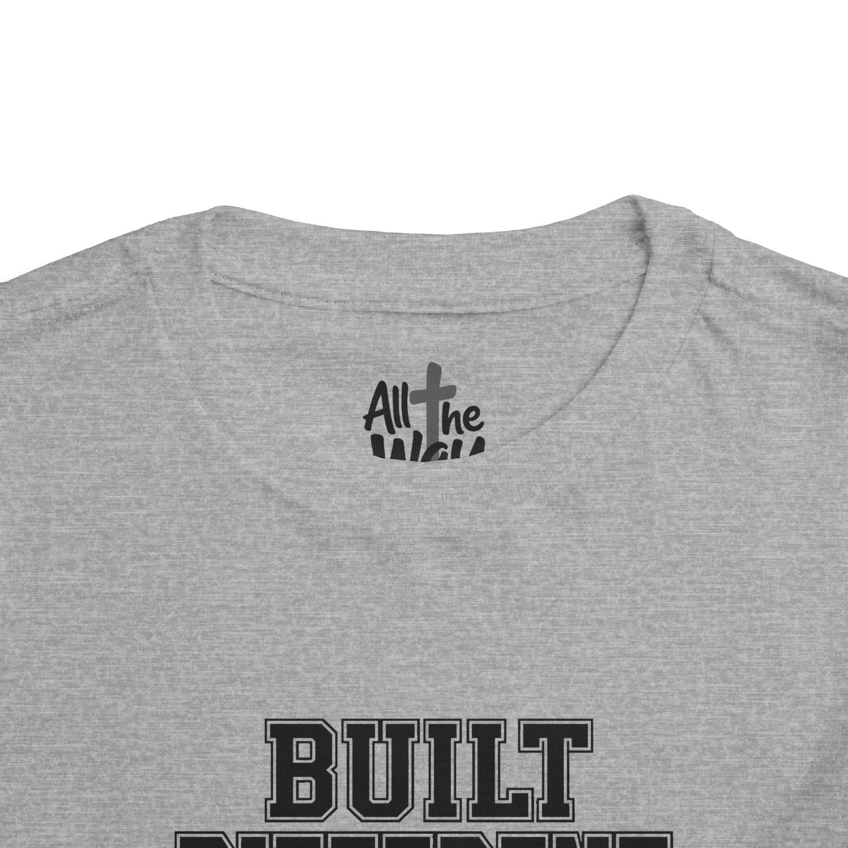 Toddler "Built Different"  Psalm 139:14 Tee — Faith-Based Kids Shirt