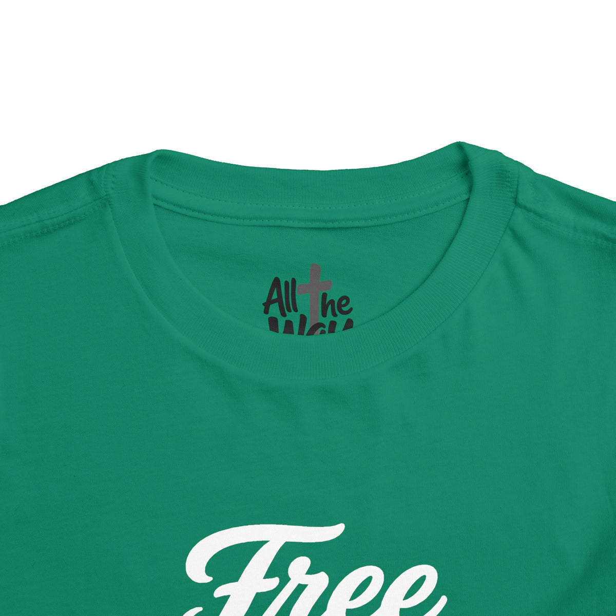 Toddler "Free Indeed"  John 8:36 Tee — Faith-Based Kids Shirt -Final