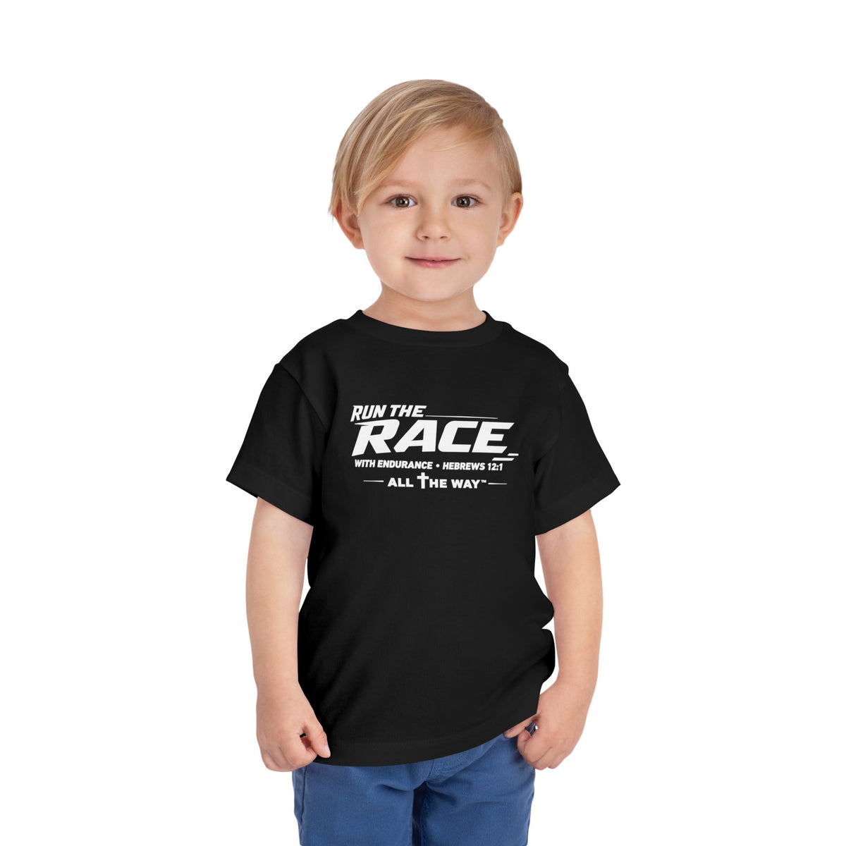 Toddler "Run the race" Hebrews 12:1