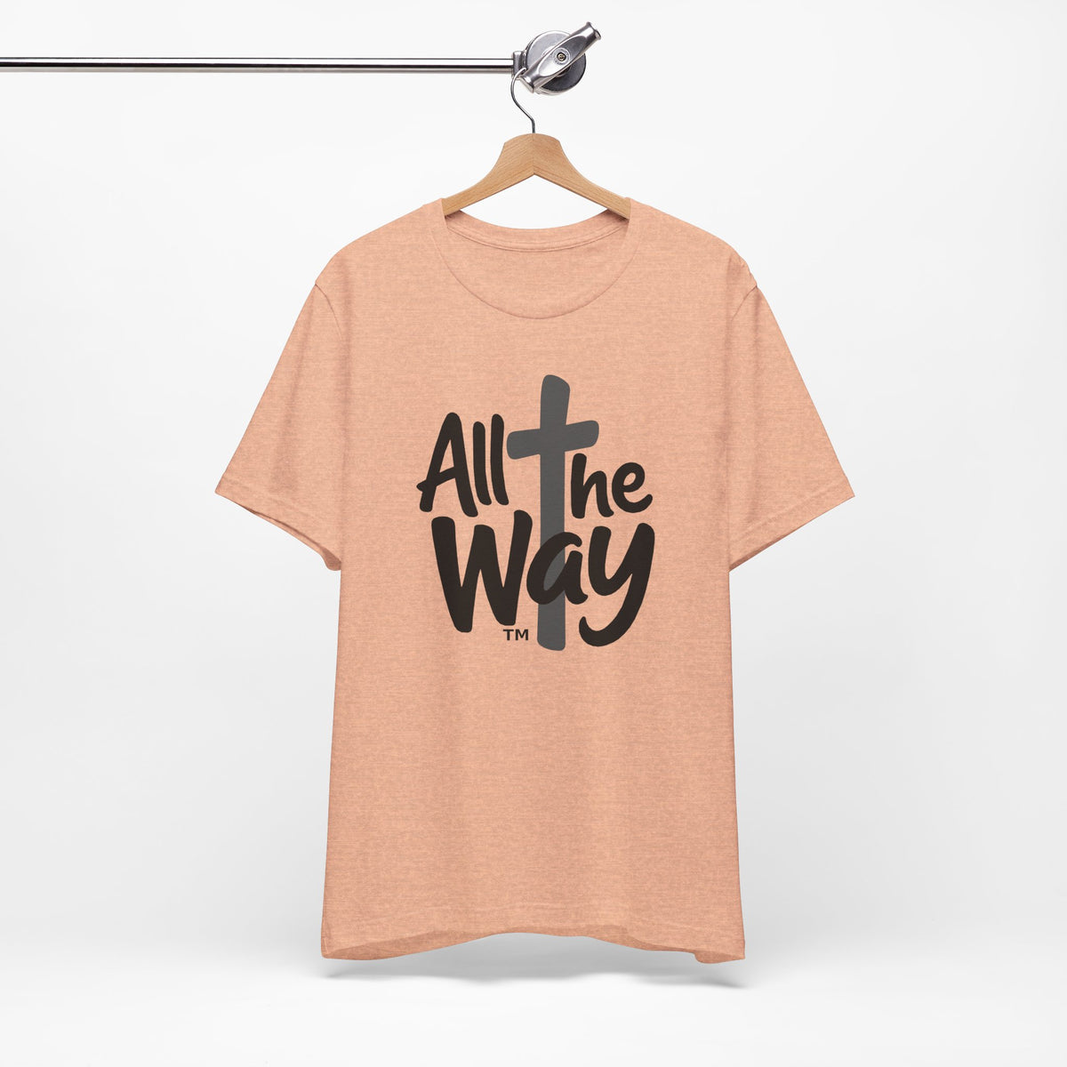 Go ALL THE WAY with JESUS John 19:30 Faith Shirt  (Bella+Canvas 3001)  Print on the back