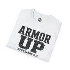 "Armor Up" Ephesians 6:11 T-Shirt — Christian Faith Tee (Gildan 64000)
