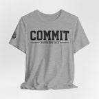 Commit Proverbs 16:3 Tee — Christian Faith Inspirational T-Shirt (Bella+Canvas 3001)