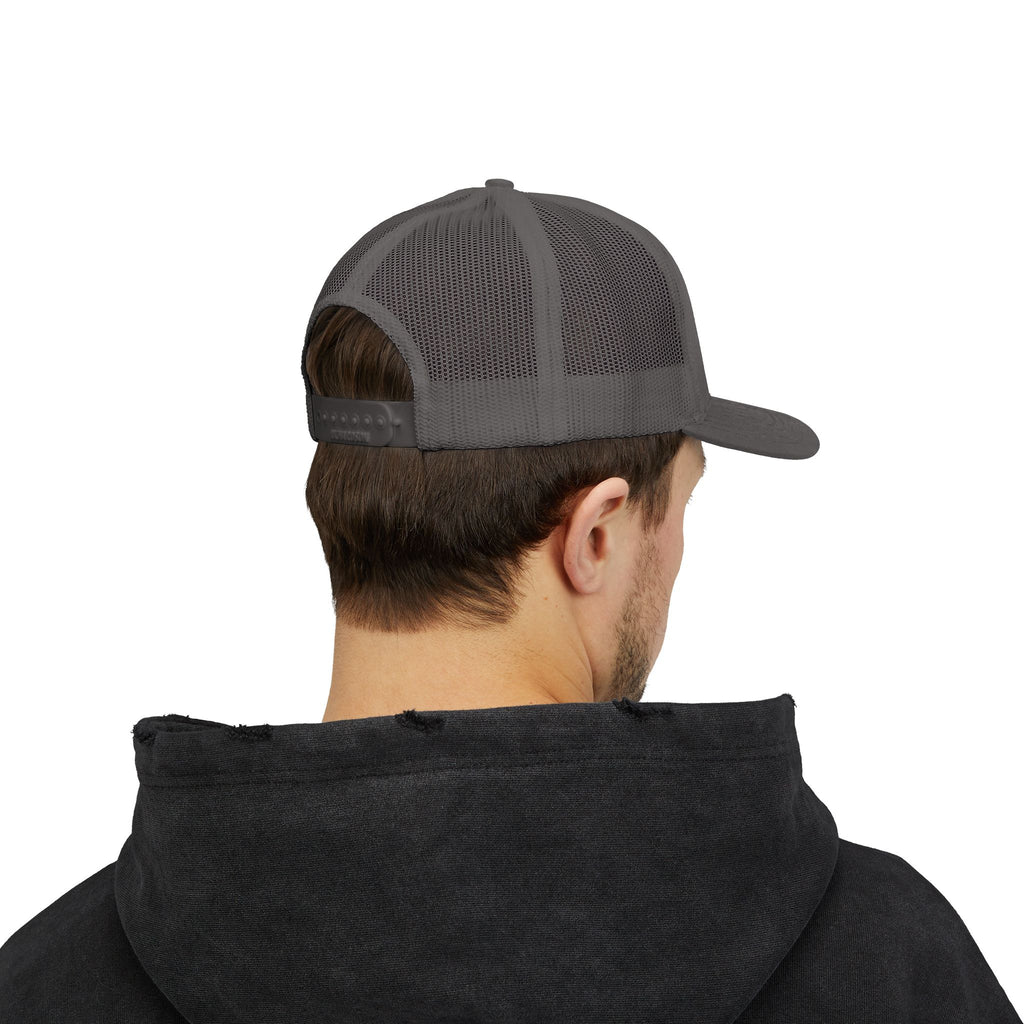 Snapback Trucker Cap — "COMMIT" Proverbs 16:3 Embroidered Christian Hat