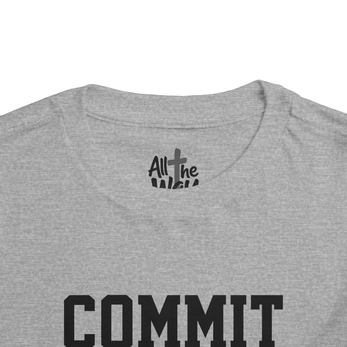 Toddler "Commit" Proverbs 16:3 Tee — Faith-Based Kids Shirt