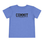 Toddler "Commit" Proverbs 16:3 Tee — Faith-Based Kids Shirt