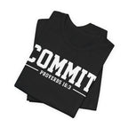 Commit Proverbs 16:3 Tee — Christian Faith Inspirational T-Shirt (Bella+Canvas 3001)
