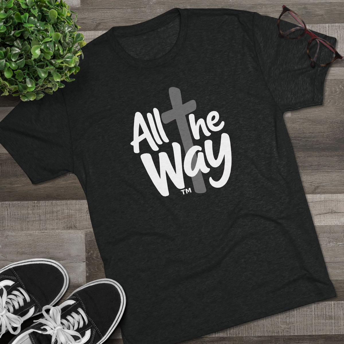 All the Way logo T-Shirt | Christian faith tee (Next level 6010)