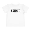 Toddler "Commit" Proverbs 16:3 Tee — Faith-Based Kids Shirt