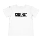 Toddler "Commit" Proverbs 16:3 Tee — Faith-Based Kids Shirt