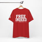 "Free Indeed" John 8:36 Christian Faith Tee (Bella+Canvas 3001)