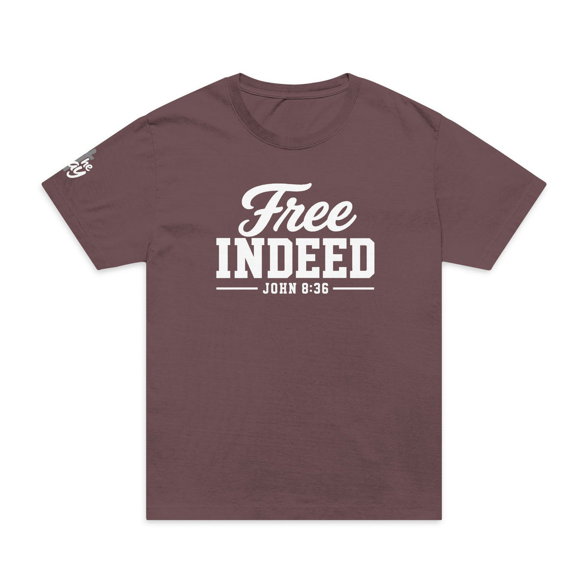 Oversized "Free Indeed" John 8:36 T-Shirt — Inspirational Christian  Tee (Bella+Canvas 4810)