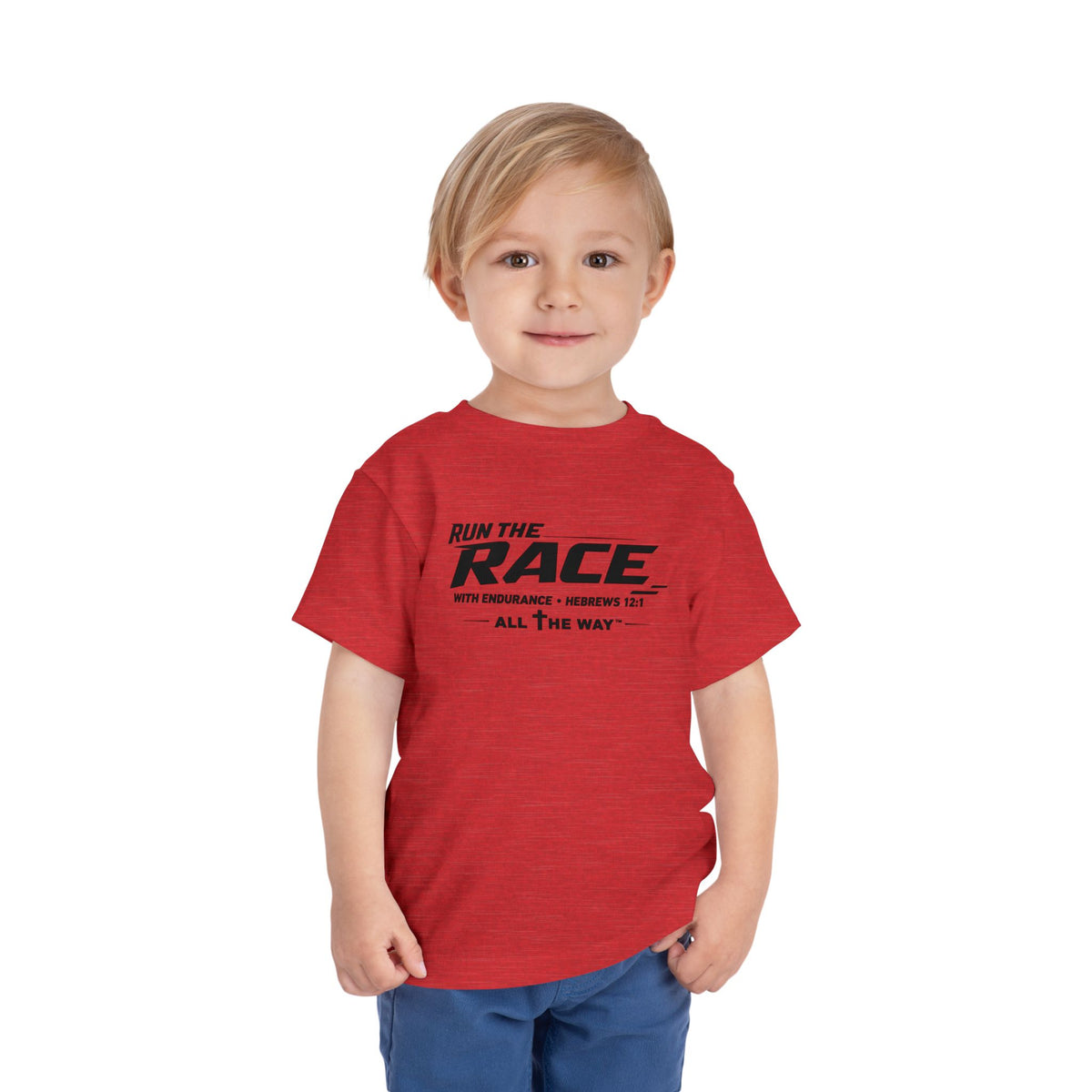 Toddler "Run the race" Hebrews 12:1