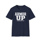 "Armor Up" Ephesians 6:11 T-Shirt — Christian Faith Tee (Gildan 64000)