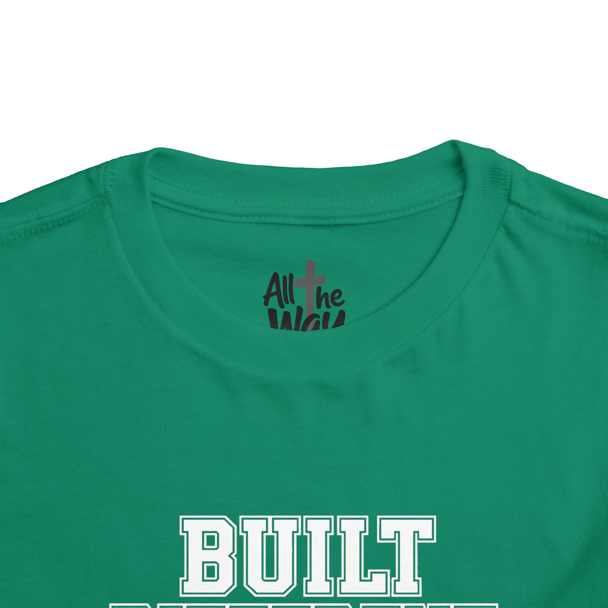 Toddler "Built Different"  Psalm 139:14 Tee — Faith-Based Kids Shirt