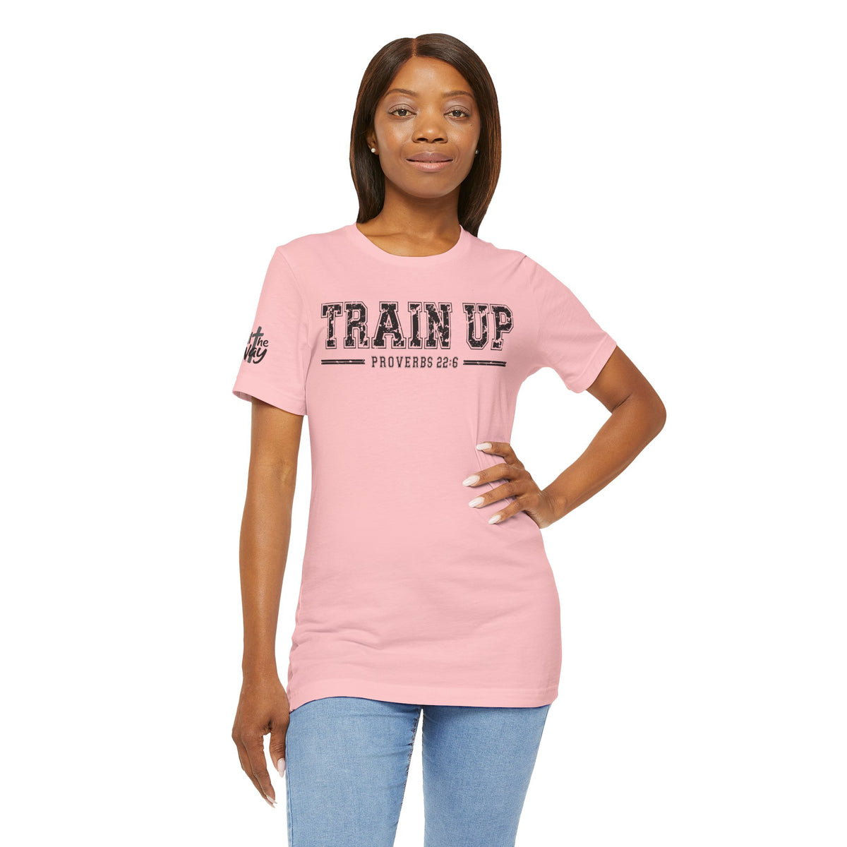 "Train Up" Proverbs 22:6 Tee — Christian Faith Inspirational T-Shirt (Bella+Canvas 3001)