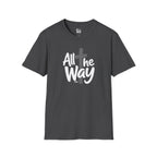 All The Way Cross logo T‑Shirt — Faith-Inspired Christian Graphic Tee (Gildan 64000)